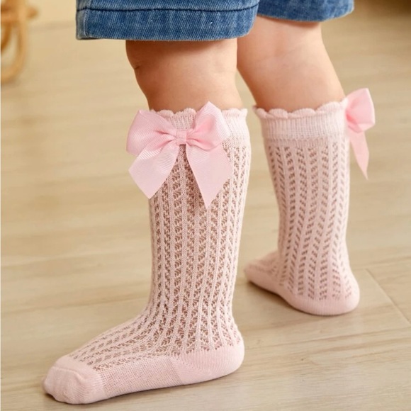 Bow decor over the calf socks - Picture 5 of 10